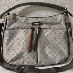 クリスチャンオリビエ　2WAY ハンドバック　ショルダーバッグ　グレージュ