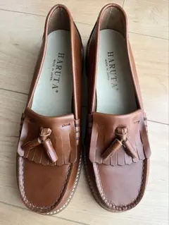 HARUTA タッセル　ローファー　23.5EEE ライトブラウン　キャメル