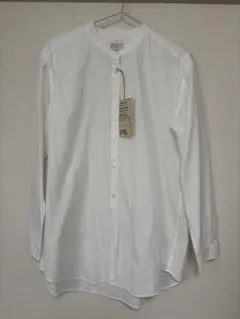 【最終値下】MUJI スタンドカラー ロングシャツ L 白