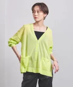 【8月までの出品】 UNITED ARROWS シアー Vネック カーディガンのサムネイル