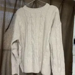 値下げ　ベージュニット