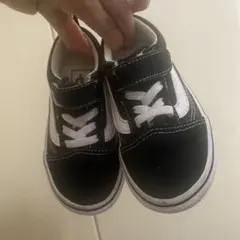 Vans キッズスニーカー ブラック/ホワイト　14㌢