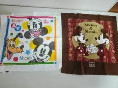 【新品・非売品】ディズニー ハンドタオル ミッキー＆フレンズ ２枚セット