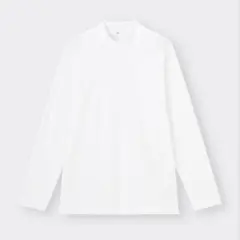 ソフトコットンモックネックT(長袖)