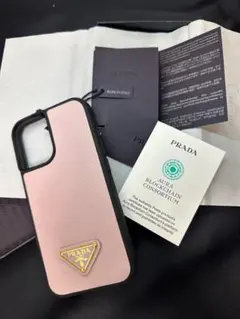 PRADA iPhone16 ケース サフィアーノ レザー ピンク 1ZH196のサムネイル