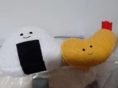 おにぎり エビフライ ぬいぐるみ ポーチ 2点セット