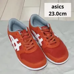 【新品未使用品】asics　赤　白　スニーカー　23.0cm　ランニングシューズ