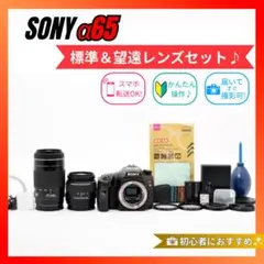 ❤️高速連写OK❤️SONY α65 Wレンズセット❤️スポーツや動体撮影に❤️ ❤️高速連写OK❤️SONY α65 Wレンズセット❤️スポーツや動体撮影に