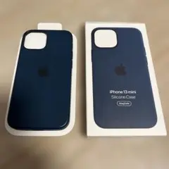 iPhone 13 mini 純正シリコーンケース　アビスブルー