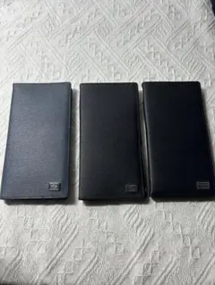 Porter 手帳型スマホケース3点セット 青・黒・黒 バラ売りも可X S