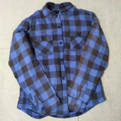 ボア　シャツ　ジャケット　チェック　Мサイズ