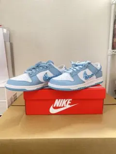 NIKE Dunk Low 27.5cm 水色 ペイズリー 箱あり