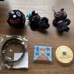 キヨ猫 グッズセット ぬいぐるみ ラバーバンド　アクリルバッジ