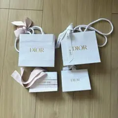 Dior ショッピングバッグ リボン付き　２枚セット