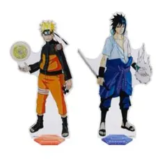 NARUTO アクリルMEGAフィギュア ナルト&サスケ ジャンプショップ神保町
