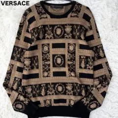 【美品】VERSACE ヴェルサーチ　メデューサ刺繍　黒　セーター　Sサイズ VERSACE（ヴェルサーチ）の「VERSACE - Black メデューサ