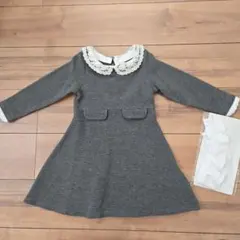 B:MING by BEAMS　フォーマルワンピース　グレー　襟付き　100cm