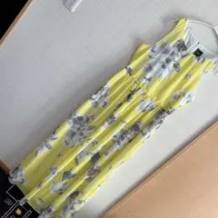 JH フラワープリント ノースリーブワンピース マキシ丈花柄　Aライン　リゾート