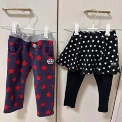 BABYDOLL 星柄パンツとスカートセット