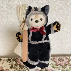 2009 黒猫　ダッフィー　ぬいぐるみバッジ