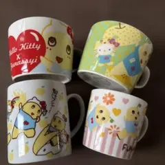 Hello Kitty x ふなっしー マグカップ 4個セット
