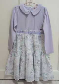 【新品・未使用】メゾピアノ　ドッキングワンピース（120cm）