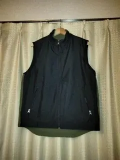 【GAP】00s リバーシブルベスト ナイロン フリース