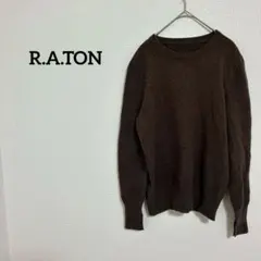 R.A.TON ブラウン 長袖セーター 焦げ茶 トップス ラトン ニット