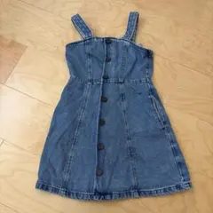 GUデニム ジャンバースカート110