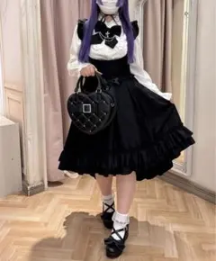 喫茶アマベル　ブラウス、ジャンスカ、メイドキャップ セット Amavel チャイナ風 ブラウス スカート Amavel - チャイナ風