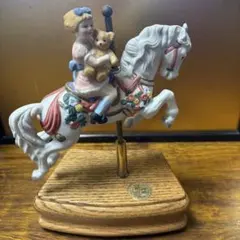 1988年ヴィンテージ オルゴール カルーセルコレクション 木馬 ④