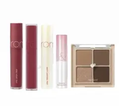 ロムアンドリップ＆アイシャドウ5点セット