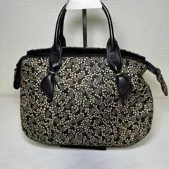 印伝リュック 印傳屋 INDENYA 花柄 リュック 鹿革 黒 漆塗り | Mercari