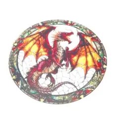 ドラゴン　赤　炎　龍　 開運　魔除け　インテリア　アクリル　壁掛け　窓辺 雑貨