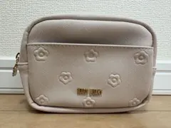 MARY QUANT 花柄ポーチ ベージュ