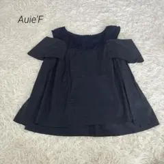 Auie'F オフショルブラウス 半袖 黒 ブラック 38 Mのサムネイル