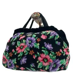 良品　FEILER　フェイラー　トートバッグ　ハンド　コットン　花柄　肩掛け◎