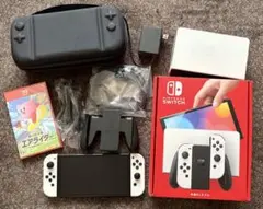 NINTENDO SWITCH 有機ELカービーのエアライダー　ケース　セット