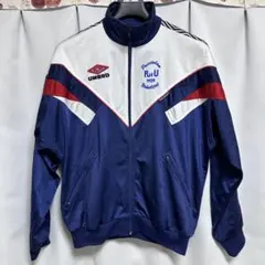 90年代　アンブロ UMBRO トラックジャケット両面刺繍ロゴ　M相当　レア