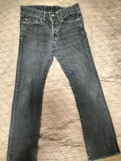 ダークブルー ストレートレッグ デニム