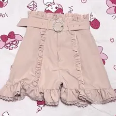 DearMyLove バックルベルト フリル ショートパンツ