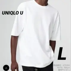 UNIQLO U エアリズムコットンオーバーサイズTシャツ L