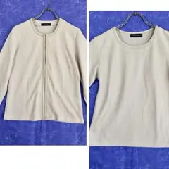 LACIFONELLI アンサンブル ニット カーディガン セット ベージュ L
