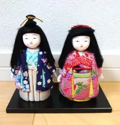 さくらほりきり 雛人形 伝統的な飾り 透明ケース付き