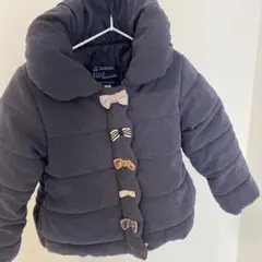 petit main 中綿コート 100cm ネイビー