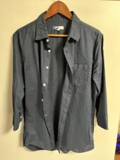 Sputnicks 七分袖シャツ　ネイビー　M