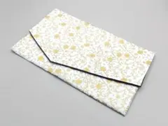 慶弔両用袱紗◇ゴールドの小花オフホワイト