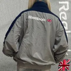 90’s Reebok リーボック 英国国旗 刺繍 ナイロン トラックジャケット