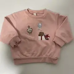 【匿名配送】アプレレクール ピンク トレーナー 女の子 90