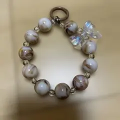 スマホアクセサリー マーブル リボン